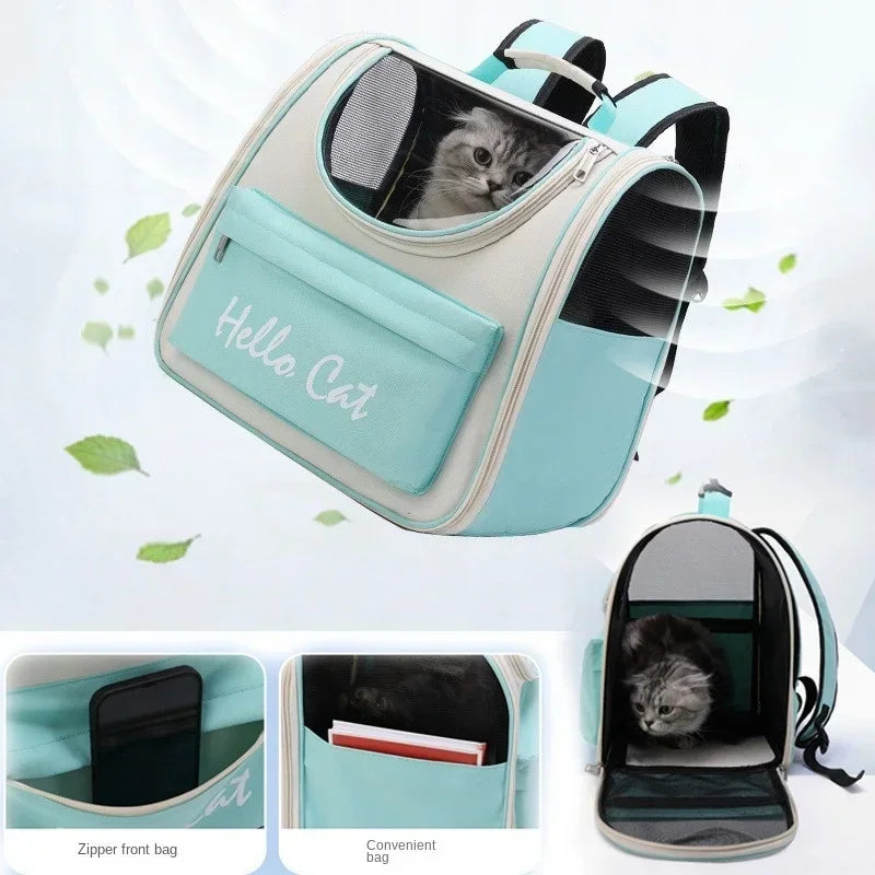 Mochila Pet com Almofada – Para Gatos e Cães Pequenos