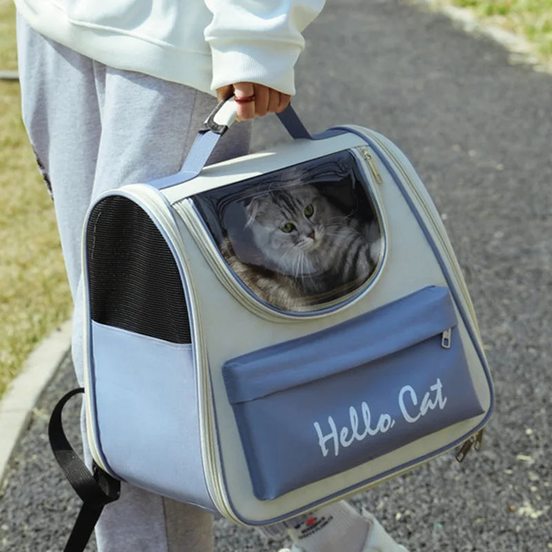 Mochila Pet com Almofada – Para Gatos e Cães Pequenos