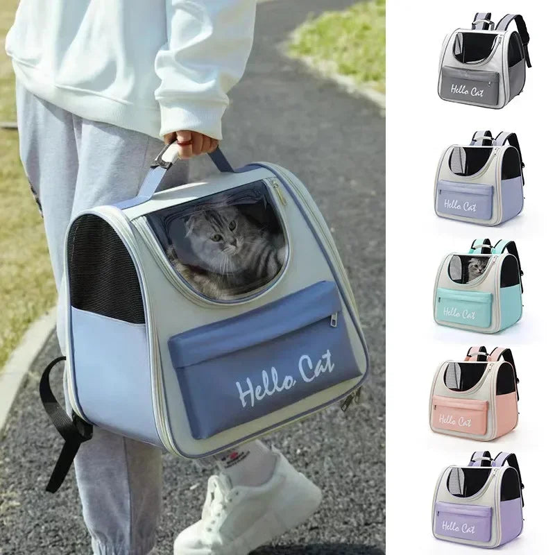 Mochila Pet com Almofada – Para Gatos e Cães Pequenos
