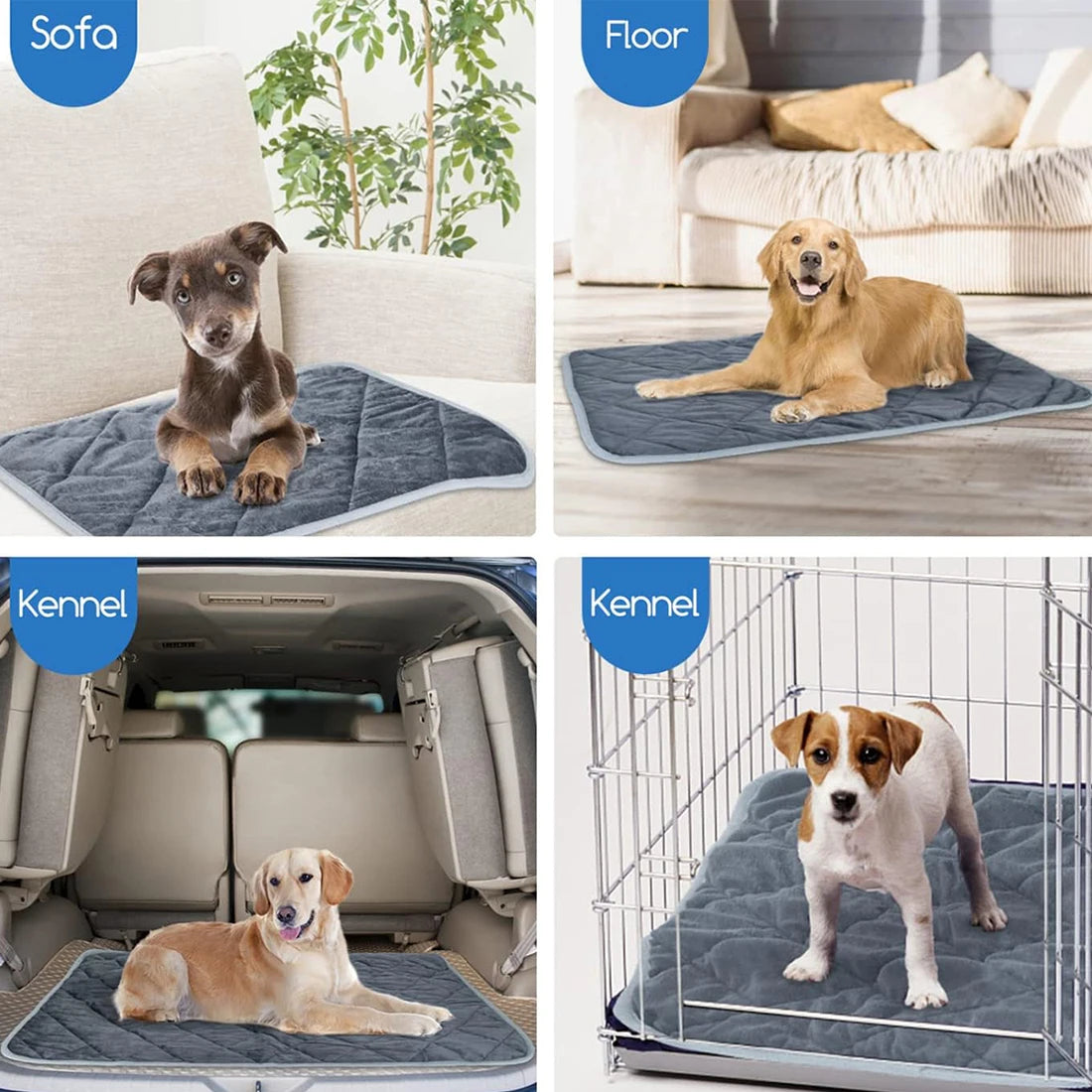 Tapete Térmico Autoaquecido para Pets – Lavável, Antiderrapante e Extra Quente para Cães e Gatos de Pequeno e Médio Porte