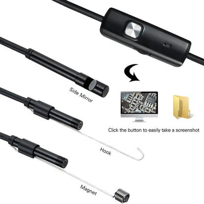 🔍 Câmera Endoscópica Tipo-C 7.0mm IP67 – À Prova d’Água com 6 LEDs Ajustáveis