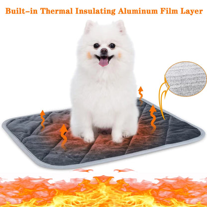Tapete Térmico Autoaquecido para Pets – Lavável, Antiderrapante e Extra Quente para Cães e Gatos de Pequeno e Médio Porte