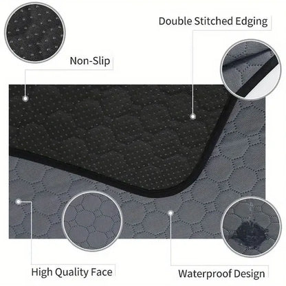 Tapete Higiênico Reutilizável para Cães e Gatos – Impermeável, Lavável e Super Absorvente | Ideal para Treinamento e Proteção de Sofás, Carros e Pisos