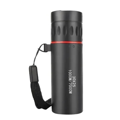 Mini Telescópio Monocular HD 2000x25 com Suporte para Celular – Portátil para Acampamento, Caça e Observação de Aves